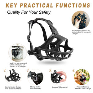 개 총구, 물기, 씹기 및 청소용 바구니 총구, 인도적 케이지 입 덮개, - Product Image 6