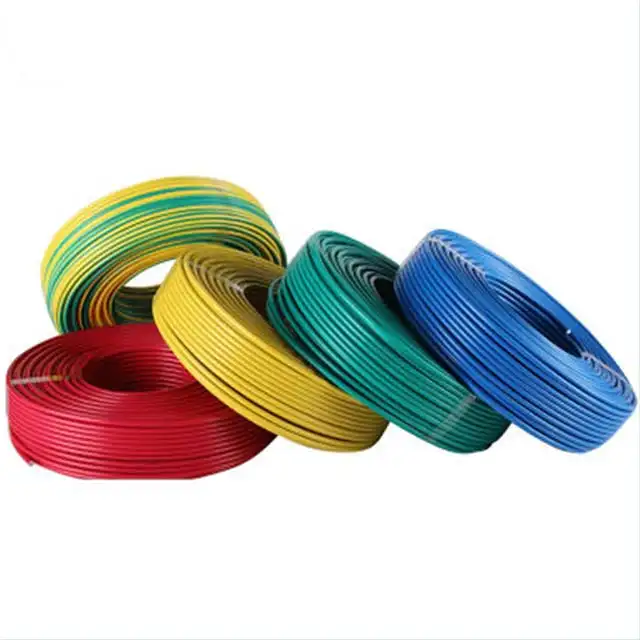 Single core copper 1.5mm 2.5mm 4mm 6mm 10mm 16mm pvc house wiring electrical cable and wire price building wire