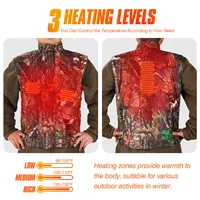 Veste chauffante en polyester pour l'hiver, hommes et femmes, vêtements thermiques intelligents chauffés par USB pour la chasse, le ski, la randonnée