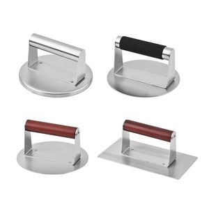 Presse à viande en acier inoxydable, <span class=keywords><strong>moule</strong></span> à crêpes, presse à hamburgers ronde et carrée, presse à hamburgers - Product Image 1