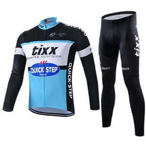 Traje de <span class=keywords><strong>Ciclismo</strong></span> de Manga Larga para Hombre, Transpirable, de Secado Rápido, de Nailon/Cachemira, Uniforme de Equipo para <span class=keywords><strong>Ciclismo</strong></span> de Carretera y Montaña - Product Image 6