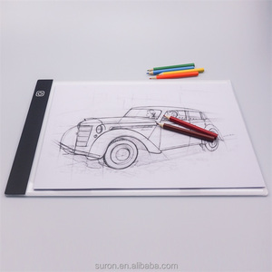 Tableau lumineux portable A4 en acrylique pour traçage et dessin, écran de pochoir pour la peinture au diamant - Product Image 6