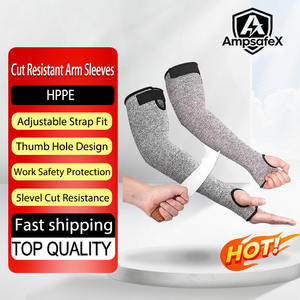 Mangas Protectoras de Brazo Anticorte de 5 Niveles de Dyneema, Resistentes al Desgaste, Antiarañazos y Antidesgarros, con Orificio para el Pulgar, Directo de Fábrica - Product Image 1