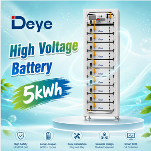 Batterie Deye BOS-G-Pack5.1 haute tension 5 kWh 100 Ah 51,2 V, batterie lithium empilable LiFePO4, stockage d'énergie domestique - Product Image 1