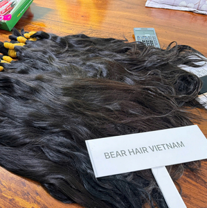 Cheveux humains vierges bruts vietnamiens de qualité supérieure 10A non traités - Cuticules alignées, noir naturel, lisses - Product Image 3