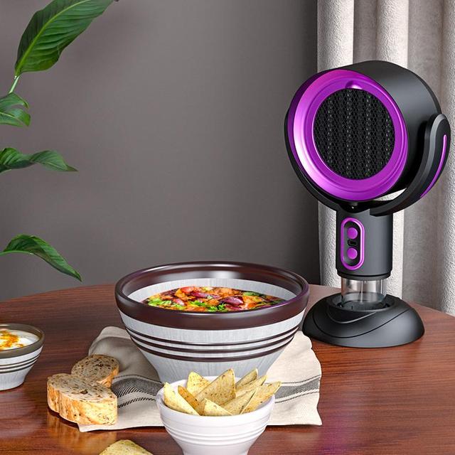 Desktop Range Hood with Negative Ion Sterilization Household Outdoor Portable Smoke Extractor for Barbecue Hot Pot