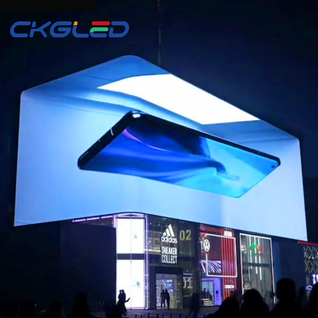 Custom Outdoor 3D Led Billboard Screen Advertising Interactive Video Wall Waterproof Naked Eye 3D Display