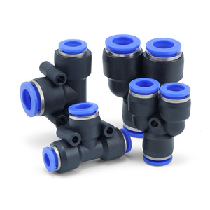 <b>Quick</b> Connect Pneumatic Coupling PE/PV/PU/PK8-02 4mm 6mm 8mm 10mm 12mm 14mm 16mm Plastic Air Hose <b>Connector</b> For Pneumatic - Product Image 1