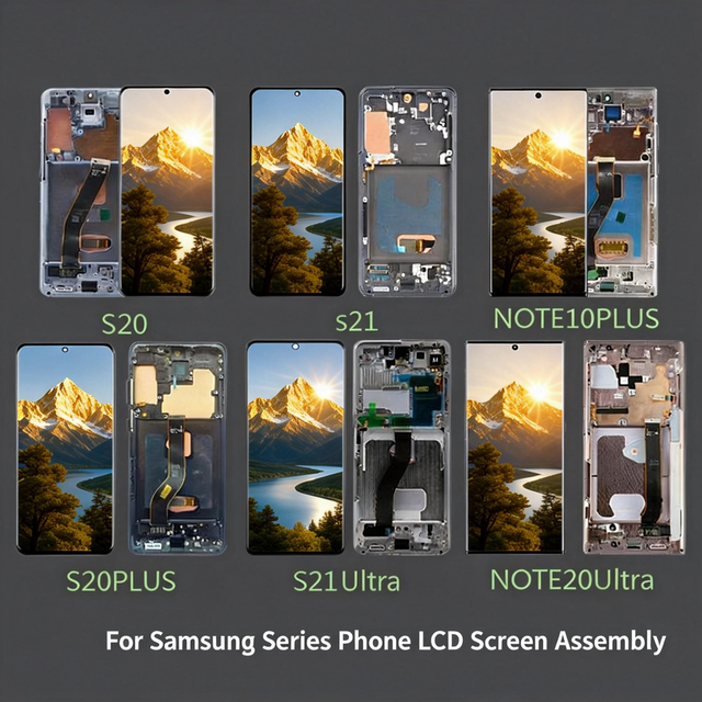 For Mobile Phone LCD Touch Screen Display Assembly for S22/S23/S24/S25/S9/S10/S20/S21 Plus 6.6" 1 Year Warranty