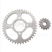Kualitas tinggi 125 # Baja A3 mahkota Sprocket belakang Kit pabrik harga Aksesori transmisi sepeda motor untuk sepeda motor