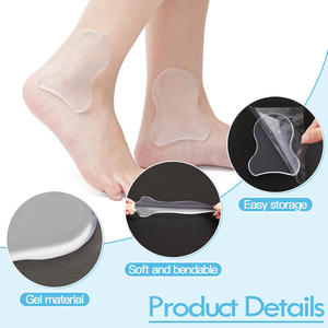Almohadillas <span class=keywords><strong>de</strong></span> Gel Suave para Tobillos, Transparentes, Anti-Fricción, Previenen Bollos, para el Cuidado <span class=keywords><strong>de</strong></span> los Pies, para Caminar, Correr, Senderismo, Uso Diario - Product Image 3