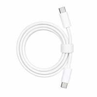 Kabel Pengisian Cepat USB-C 45W dengan Pelindung Anyaman dan Jaket PVC Tipe-C ke Tipe-C Power Delivery untuk Ponsel