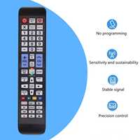 Control Remoto Universal Retroiluminado para Todos los Televisores Inteligentes LED HDTV de Samsung con Botón de Netflix, Sin Necesidad de Configuración