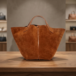 BS INTERNATIONAL Suede Tote Bag Leather Strap Open <b>Top</b> Minimalist Design Animal <b>Print</b> All Seasons Daily Use Women's Clutches - Product Image 6