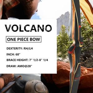 Arco de Caza Old Mountain Volcano 2023, 60 Pulgadas, para Zurdos, de Fibra de Carbono, Arco Recurvo, Arco y Flecha de Madera para Zurdos - Product Image 2