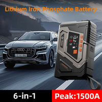 Maxcellent/OEM Démarreur de Voiture Portable F1200 au Lithium Fer Phosphate 2300mAh 12V/24V, Courant de Pointe 3000A, pour Pneus de Voiture