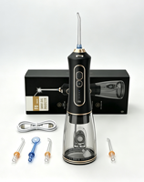 Hydropulseur portable EISLER F6, 5 modes de pression, rechargeable par USB, irrigateur buccal, 5 embouts de rechange, soins dentaires à domicile, OEM