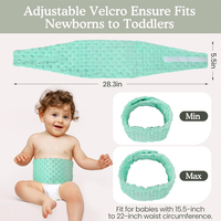 Compresse chauffante aux graines de lin pour soulager les coliques et les gaz chez les nouveau-nés et les nourrissons, ceinture d'emmaillotage pour bébé avec chaleur apaisante