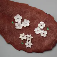 Бусины Из Натурального пресноводного жемчуга, белый цветок ракушки, перламутр, 6 мм, в наличии