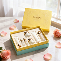 Nouvel Arrivage Populaire Luxe Fait Main Base Rigide avec Couvercle Personnalisable Estampage à Chaud Doré Emballage Cadeau pour Crème Contour des Yeux Soins de la Peau PR Beauté