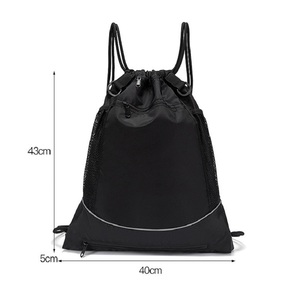 Supplier Hot Sale Fashion Outdoor Casual Design Foldable Soft Polyester <b>Drawstring</b> Bags Latest Trending Custom Logo Sport Travel - Product Image 2