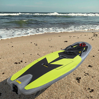 Planche de surf électrique motorisée en fibre de carbone 48v, planche de surf à jet motorisée 48v pour les eaux océaniques, sports nautiques motorisés, voir en grand