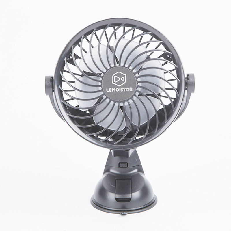 Беспроводной Usb-вентилятор для приборной панели автомобиля с регулируемой заряжаемой батареей на присоске для дома и офиса