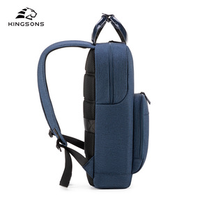 Kingsons Women's <b>Backpack</b> Blue <b>Brown</b> Minimalist Design Multiple Compartments Leisure Travel <b>Backpack</b> - Product Image 2