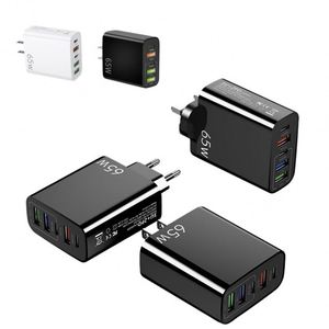 อะแดปเตอร์ชาร์จเร็ว 65 วัตต์ แบบเสียบผนัง ช่องเสียบ USB Type C หลายพอร์ต สำหรับชาร์จโทรศัพท์มือถือ เหมาะสำหรับการเดินทาง - Product Image 2