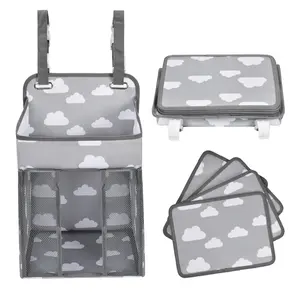 Benutzer definierte Großhandel Baby Lagerung Caddy Organizer Mode halter Kindergarten hängen Kinderzimmer Krippe Windel Caddy Organizer für Kinder bett