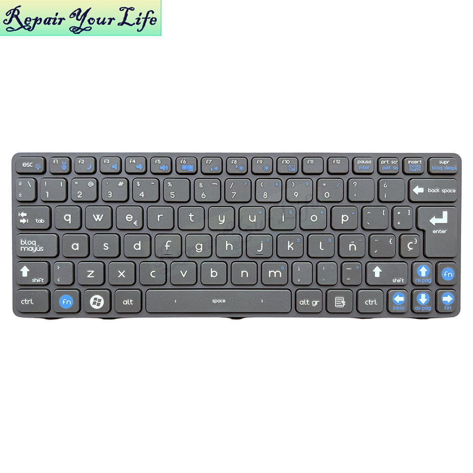 SP Spanish Laptop Keyboard for V128428DK4 V128428DK1 82B382-FP7018 ...