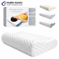 Oreiller orthopédique antimicrobien en mousse à mémoire de forme pour le soutien du cou avec housse amovible – Vente en gros