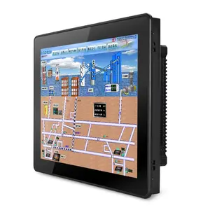 2022 Latest New Arrival 12 Inch J1900/J4125/i3/i5/i7 Capacitive Touch Screen All In 1 PC Industrial Computer Fanless Panel PC