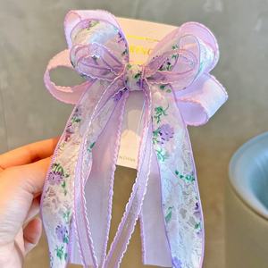 Nouveauté, style frais, accessoires pour cheveux en tissu pour filles, nœuds pour cheveux pour enfants, pinces à cheveux pour bébés, barrettes, ruban - Product Image 2
