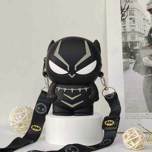 Nuevos bolsos bonitos de Spider-Man para niños, bolsos cruzados para niños, bolso de hombro de silicona con cremallera Kawaii Hero, monedero Kawaii Hero - Product Image 4