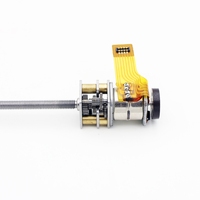 Moteur pas à pas linéaire à aimant permanent électrique mini 10 mm avec vis mère, moteur pas à pas 5 V CC avec boîte de vitesses NEMA 3 2 phases
