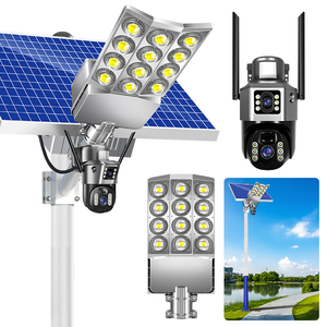 Không Dây năng lượng mặt trời ánh sáng đường phố với máy ảnh 4 gam wifi ngoài trời tất cả trong một năng lượng mặt trời giám sát an ninh với đèn đường - Product Image 1