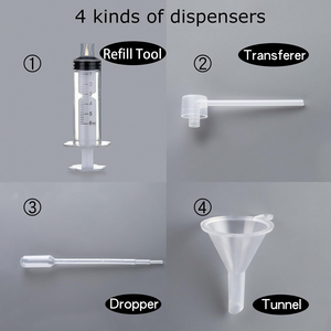 Flacons en verre vides de haute qualité de 50 ml et 100 ml avec bouchon pompe en cristal doré pour parfum et savon liquide, emballés en carton - Product Image 5