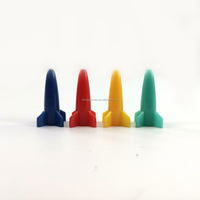 Jouets en plastique personnalisés de haute qualité, pièces de jeu en forme de fusée, accessoires de jeu de société, impression CMYK, couleur et taille personnalisées