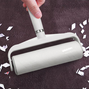 Lint Roller With Long Handle Large Telescopic Strong Adhesive For Clothes Floor Sofa <b>Dust</b> Removal Replacement Rollers - Product Image 2