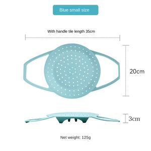 Cuiseur vapeur de cuisine en silicone de qualité alimentaire, antiadhésif, à deux poignées, pour pain vapeur, respirant, nouvel accessoire de cuisine - Product Image 4