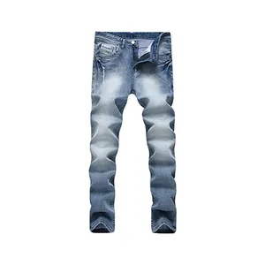 Jean droit bleu clair pour homme, nouveau design de mode, vente en gros