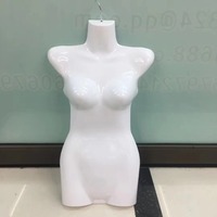 Porte-maillot de bain demi-corps en plastique pour femmes à une fleur Nouveau film pour la poitrine Accessoires d'affichage de vêtements Pyjama intérieur à un niveau Modèle suspendu