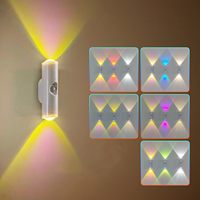 Lampes LED rechargeables TSINYE avec capteur de mouvement, lampe murale d'ambiance, veilleuse, couloir, escalier, cuisine, décoration intérieure RGB