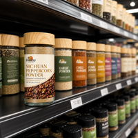 Fournisseur de poudre de poivre du Sichuan, emballage de vente au détail personnalisé pour les distributeurs en gros