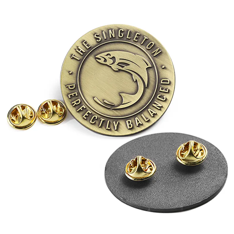 Wholesale Hat Clothe Pins No Minimum Bulk Custom Lapel Pins Souvenir Gifts Metal Zinc Alloy 3D Die Casting Brass Pin Badge