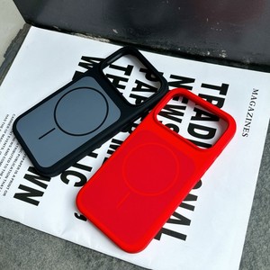เคสโทรศัพท์มือถือซิลิโคนสีพื้นคุณภาพสูงแบบแม่เหล็ก สำหรับ iPhone 17 air 16 15 14 plus 13 pro max ป้องกันการกระแทก - Product Image 5