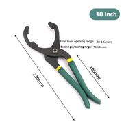 Clé à filtre à huile de type Powerlift, qualité industrielle OEM 45 # Outil de réparation automobile à mâchoires réglables en acier au carbone électroplaqué