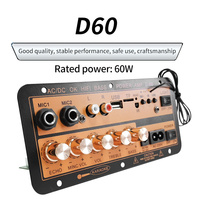 Destek özel D60 60W Subwoofer HI-FI bas güç Amp USB uzaktan kumanda araba 8-15 inç hoparlör için yüksek güç amplifikatörü kurulu