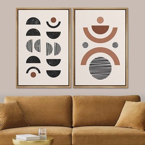 JZ Phòng Khách Trang Trí Nội Thất Trừu Tượng Tối Giản Áp phích Hình Học Vải Bắc Âu Tranh Boho Nghệ Thuật In - Product Image 6